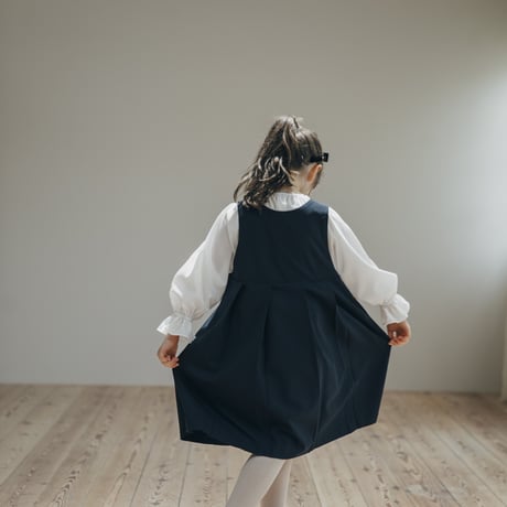Wide jumper skirt / navy