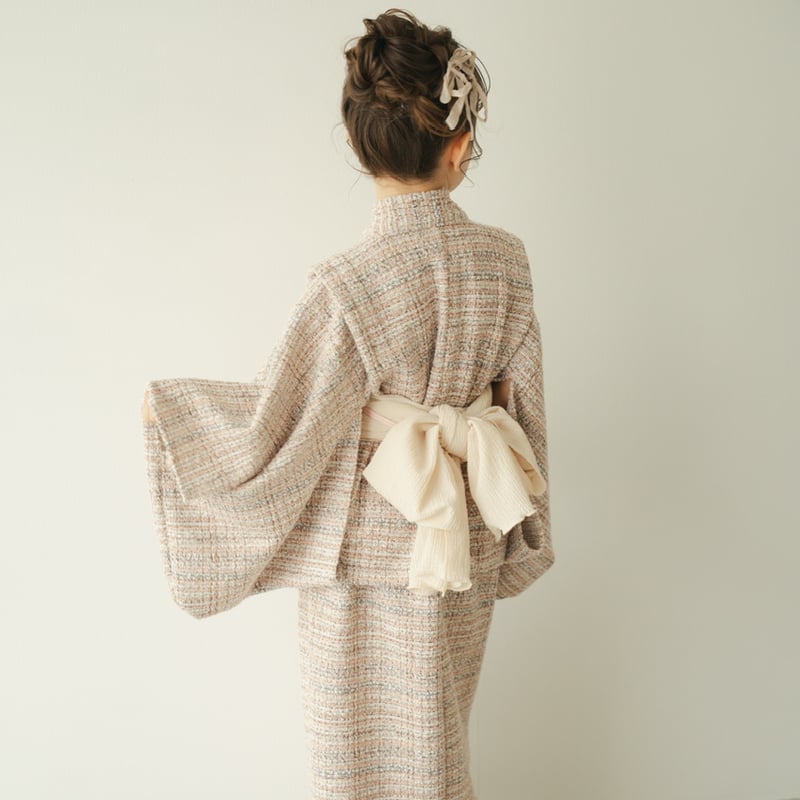 Yukata / Summer tweed - Pink | june -little clo