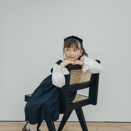 Wide jumper skirt / navy