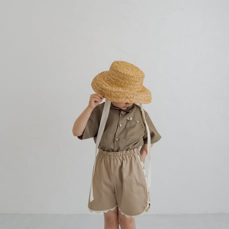 kids Summer shirt / Sand brown