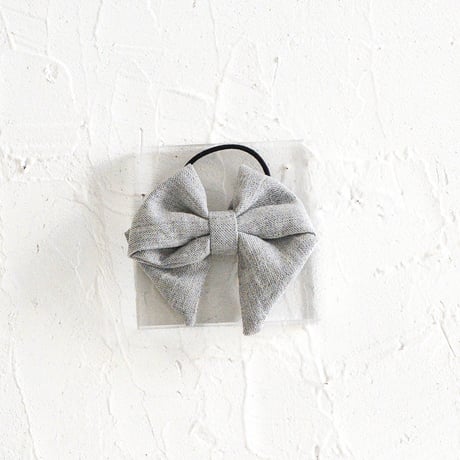 Hair ribbon tie / Quiet haze