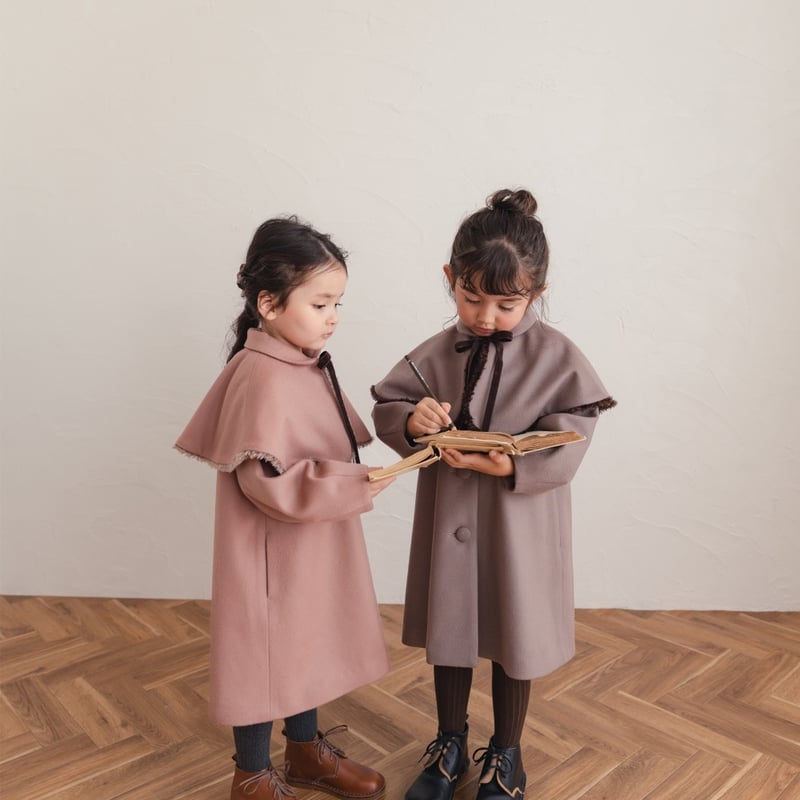 Doll cape coat / old rose | june -little closet-