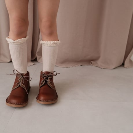 Collegien / Adeline - Pointelle Merino Wool Knee-high Socks with Merino Lace Trim