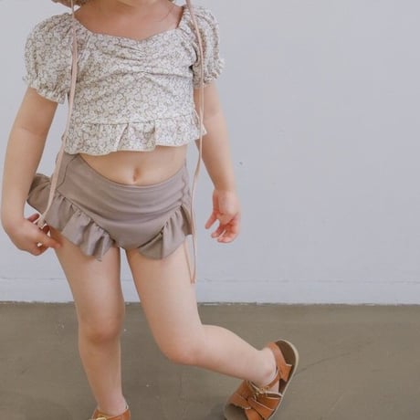 Swim wear - Frill / earth flower