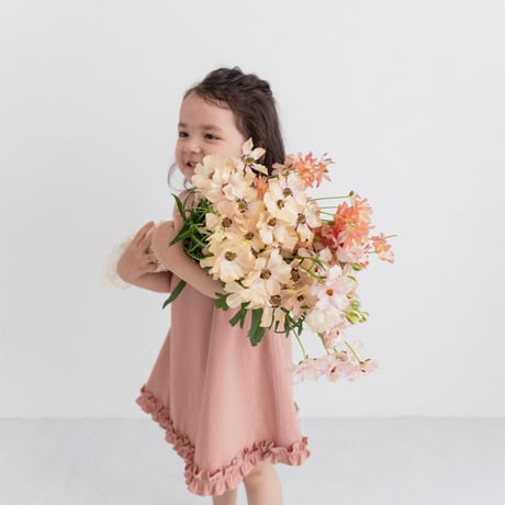 Cloudy dress / coral