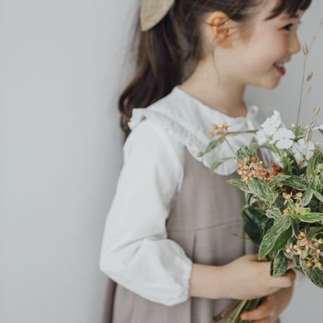 kids Wide jumper skirt / beige
