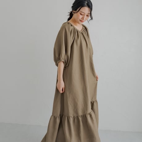 ladies Summer dress / Sand brown