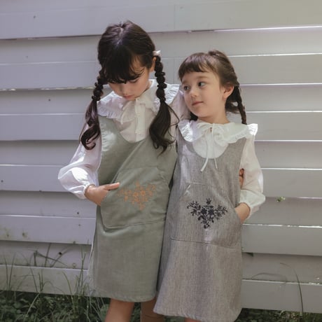 Jumper skirt / mint corduroy