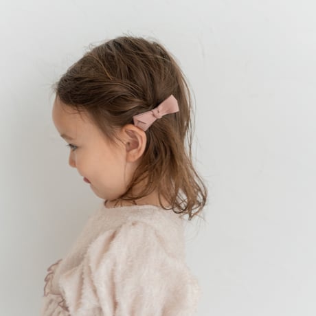 Suede ribbon pin 2 pc set / S size