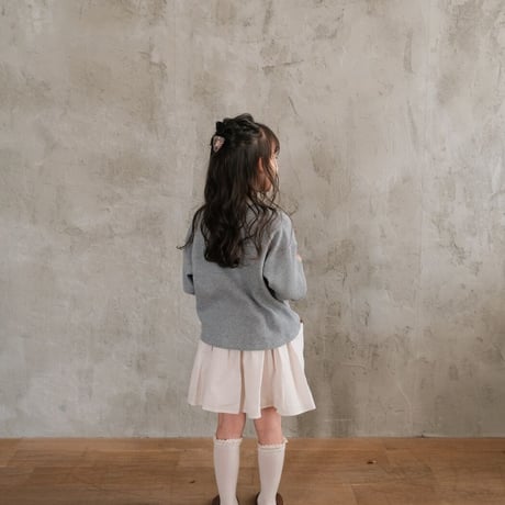kids Waffle sweat / blue milk