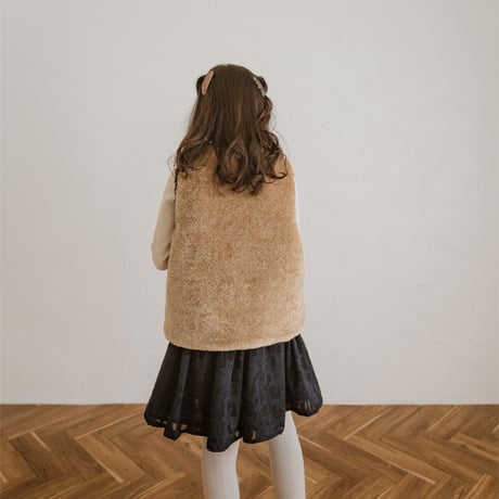kids Gather skirt / navy flower