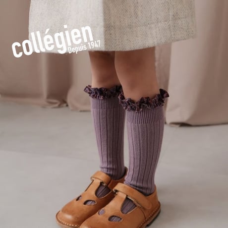 Collegien / Elisabeth - Liberty Ruffle Ribbed Knee-high Socks