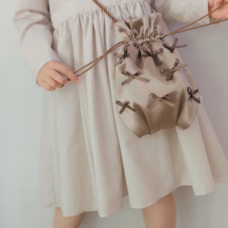Ribbon pochette / cocoa