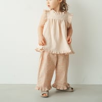 Frill sabrina pants / Gentle bloom- Afterglow