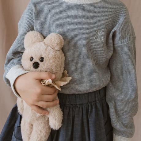 kids Waffle sweat / blue milk