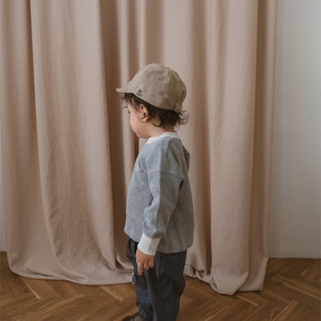 kids Waffle sweat / blue milk