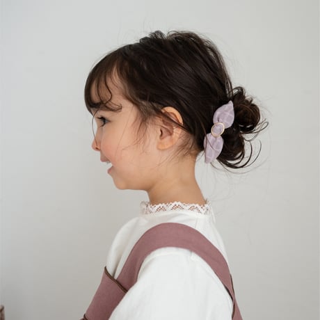 Ribbon barrette / lavender