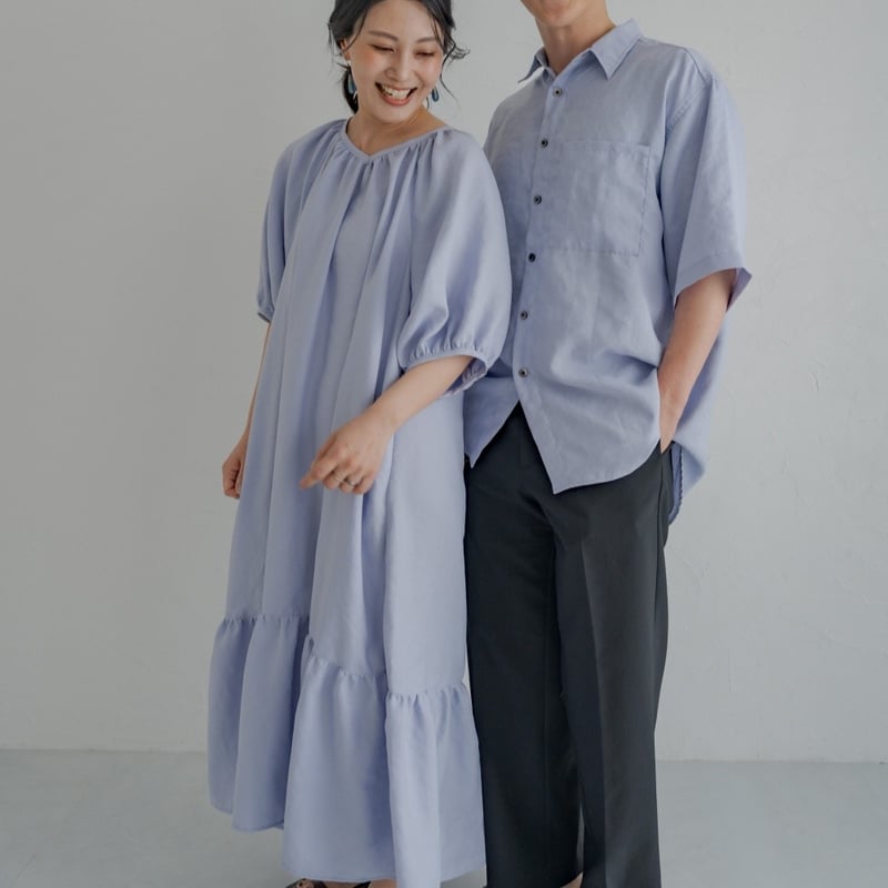 Mens Summer shirt / Powder blue | june -little