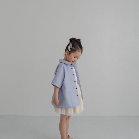 kids Summer shirt / Powder blue