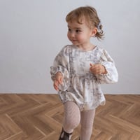 Ange rompers / toile de jouy - ivory
