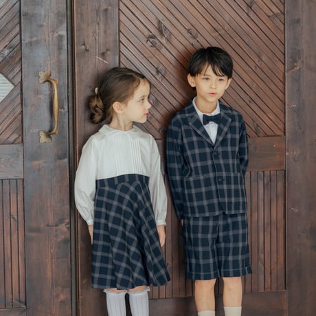 Tailored jacket / navy check