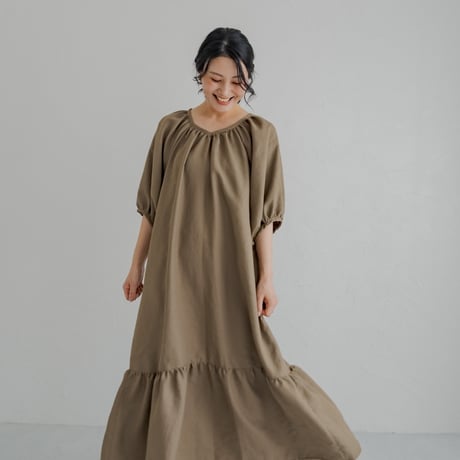 ladies Summer dress / Sand brown