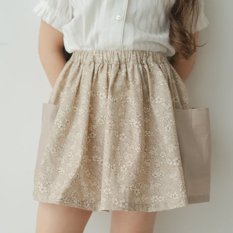 Dragee skirt / Gentle bloom-Ash