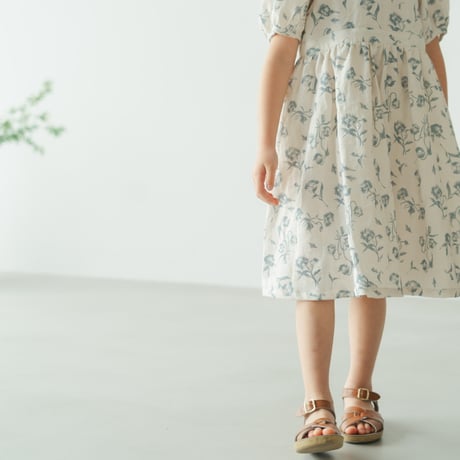 Summer cinnamon dress / Pale bloom