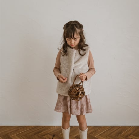 kids Gather skirt / dusty pink flower
