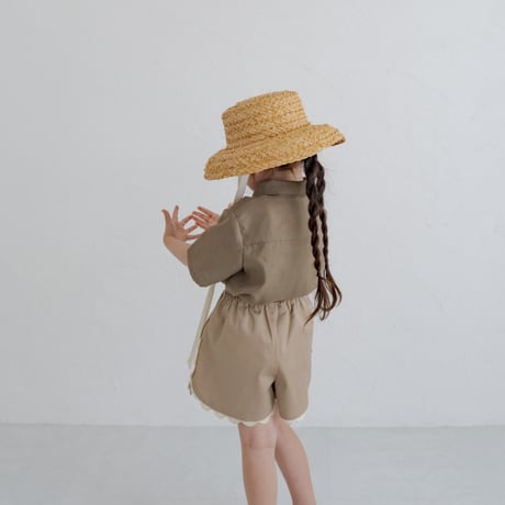 kids Summer shirt / Sand brown