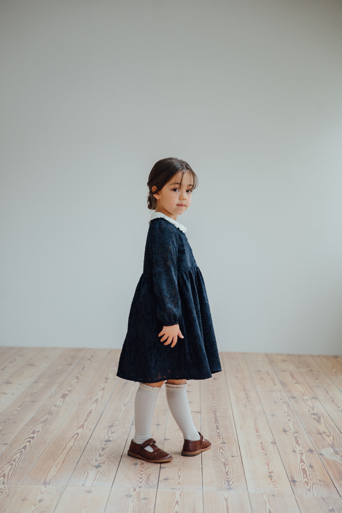 Anna / navy flower | june -little closet-