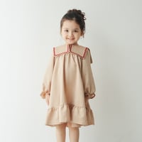 Long sailor dress / Soft camel