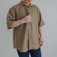 Mens Summer shirt / Sand brown