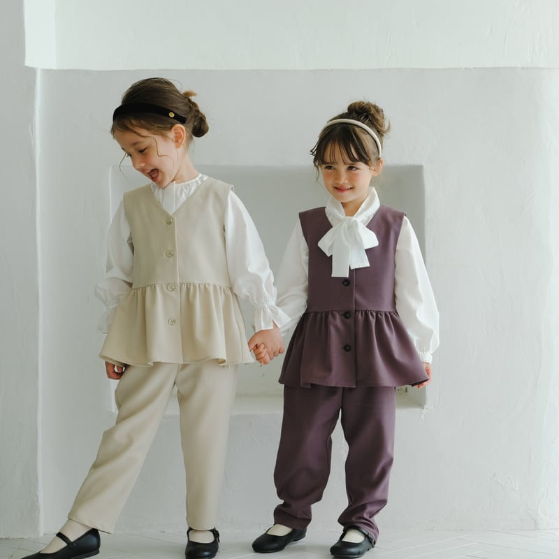 kids Gilet / charcoal | june -little closet-