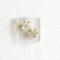 Mini hair ribbon pin 2pc set / La france