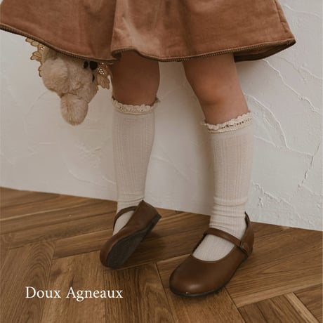 Collegien / Adeline - Pointelle Merino Wool Knee-high Socks with Merino Lace Trim