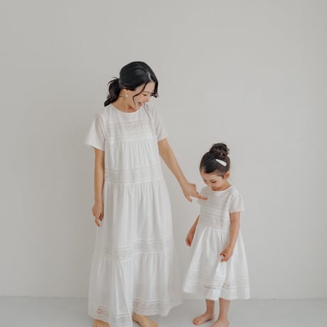 ladies Kouglof dress / White