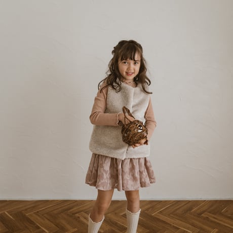 kids Gather skirt / dusty pink flower