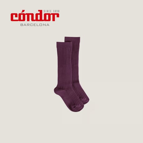 condor / Basic rib knee-high socks  2016-2