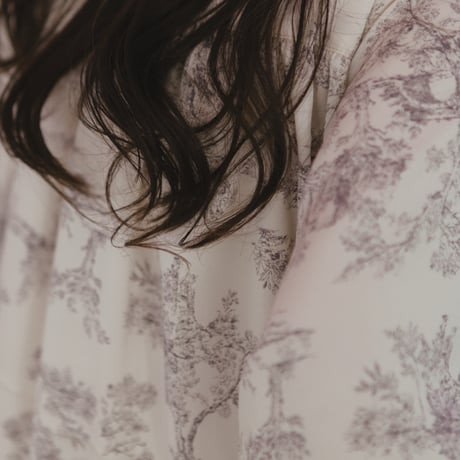 Winter sailor dress / toile de jouy - ivory