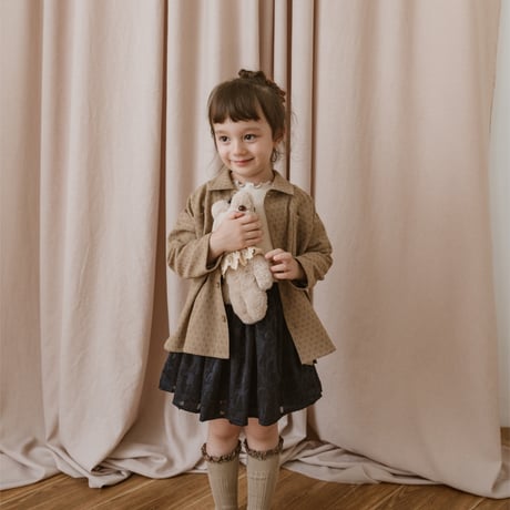 kids Gather skirt / navy flower