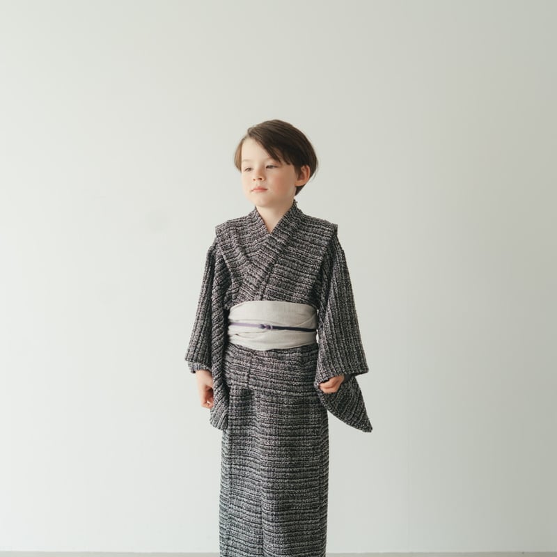 Yukata / Summer tweed - Black | june -little cl