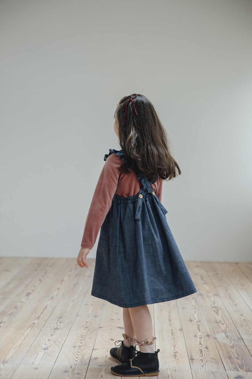 Apron dress / denim | june -little closet- Apron dress / denim | june -little closet-