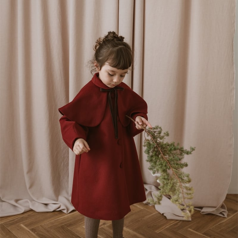 june little closet Wool coat / fig june little closet Wool