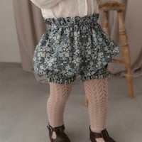 Pumpkin pants / winter navy flower