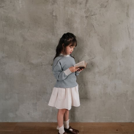 kids Waffle sweat / blue milk