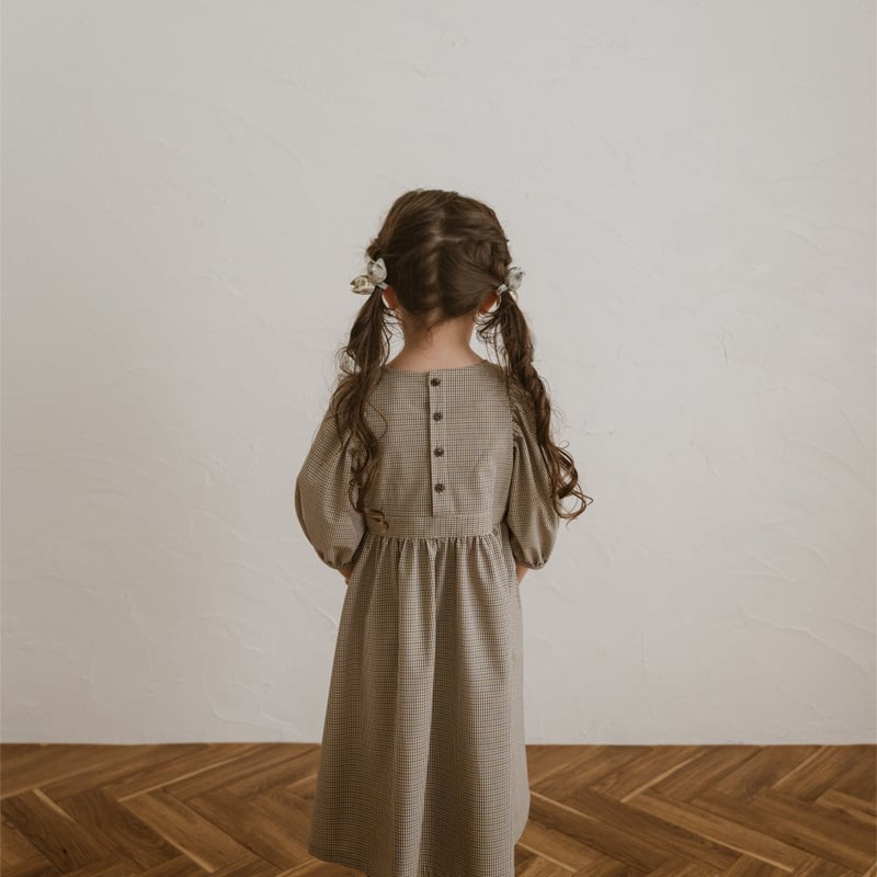 kids Cinnamon dress / check | june -little closet- kids Cinnamon dress / check | june -little closet-
