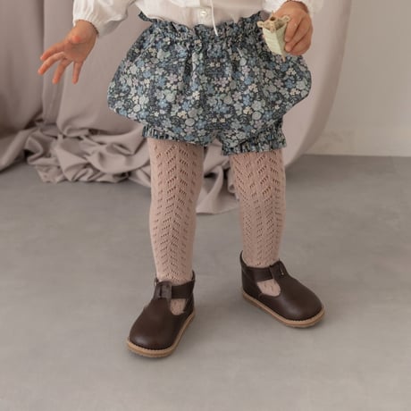 Pumpkin pants / winter navy flower