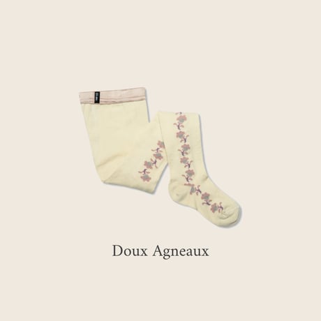Collegien / Anthéa - Jacquard Flower Pointelle Tights