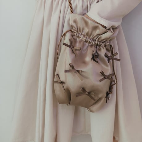 Ribbon pochette / cocoa